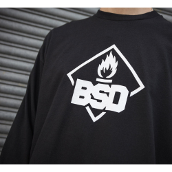 BSD Roastin L/S Shirt, Black, X-Large